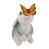 Bunny Outdoor Garden Statues Resin 600mAh Warm Light Rabbit with