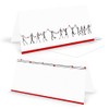 Logbuch-Verlag 10 Greeting Cards Heart Man White Black Red with