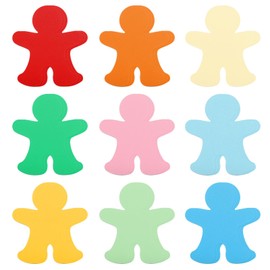 MECCANIXITY 27 Pack Hand Cutouts Paper Bulletin Board Decorations Multi-Color 6x5.2 Inch for Teachers DIY Craft Chalkboard Wall Decoration