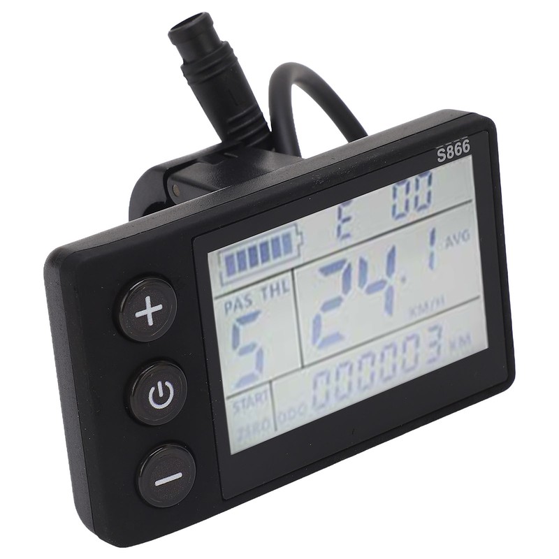 Electric Scooter Conversion LCD Display with 6P Waterproof Connector Mountain