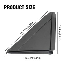 Hoypeyfiy 1AN69RXFAA Pair Driver & Passenger Side Mirror Flag Applique Panel Trim Replacement for Chrysler Town & Country 2008-2016, Replacement for Dodge Grand Caravan 2008-2020, Replace 1AN69RXFAB