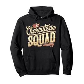 Charcuterie Squad Meat Cheese Board Charcuterie Pullover Hoodie