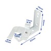 EMSea Pack of 2 Venetian Blind Swivel Brackets Face-Fix Metal