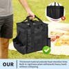 amzoya Insulated Food Delivery Bag with 8 Cup Holder,removable partition