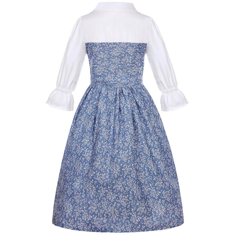 SIZGAROOT - Disfraz colonial para niña pionera, vestido de pradera