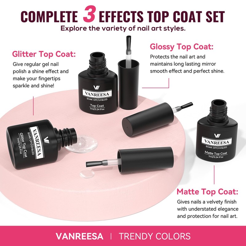 VANREESA Gel Nail Polish Kit with U V Light 52