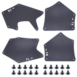 MOCW 4 Pcs Splash Shield with Clips 53737-0C030 Splash Guards Mud Flaps Fender Liner Shields Fit for Toyota Tundra XK50 Sequoia XK60 2007-2020 Replace OE # 53736-0C030 53739-0C020