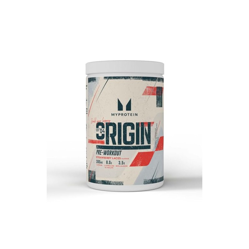 Myprotein Origin Pre-Workout Powder - Strawberry Flavour | 30 Servings