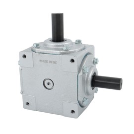 kimllier 19455-SR-KW-KW-GR Right Angle Gearbox with 2 Keyed Shafts CW/CW 1:1 40HP for Mechanical Equipment