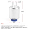 Silver Universal Aluminum Fuel Cell Surge Tank Power Steering Tank