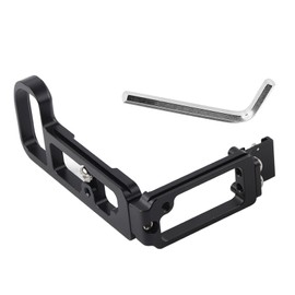 Aluminium Alloy Handle L Vertical Shooting Bracket Quick Release Plate with Hot Shoe Mount for Nikon Z6/Z7 Mirrorless CameraBlack