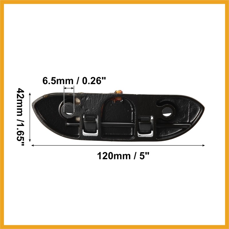 Partuto 2 Pcs 5" 120mm Stainless Steel Boat Flip Up