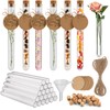 OFFCUP Plastic Test Tubes, 20pcs Test Tubes with Cork Stoppers,