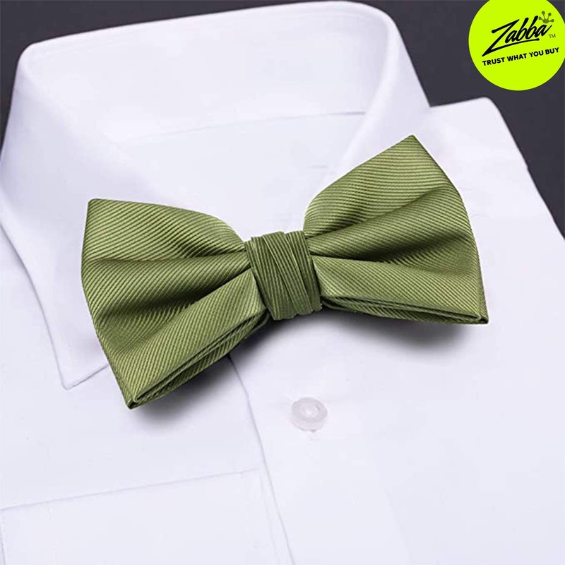 Sage Green Bow Ties For Men - Mens Woven Pre
