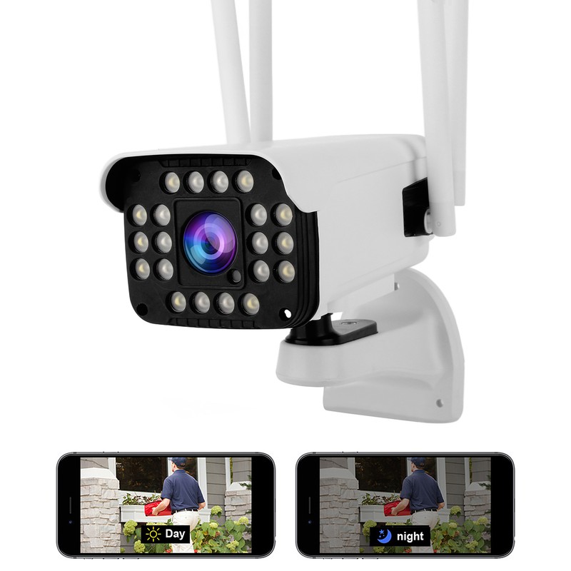 1080P Security Outdoor Camera PTZ 2.4Ghz WiFi IP66 Waterproof 20‑LED