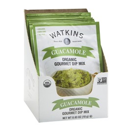 Watkins Organic Gourmet Dip Mix, Guacamole, 0.63 Ounce (Pack of 12)