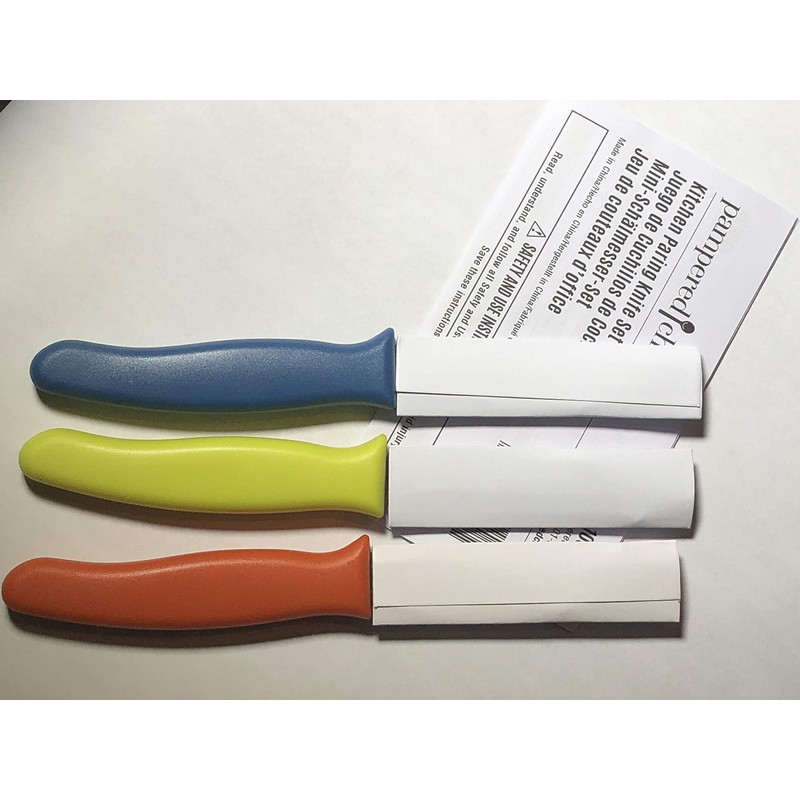 PAMPERED CHEF SET OF #3 KITCHEN PARING KNIFE SET. #