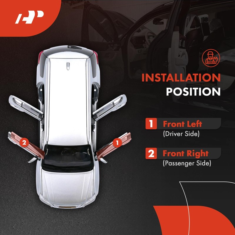 A-Premium 2-Pack Front Left and Right Door Check Compatible with