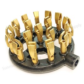 Sunrise Kitchen Supply Commercial Use 18 Duck Tips Jet Burner, Propane Gas