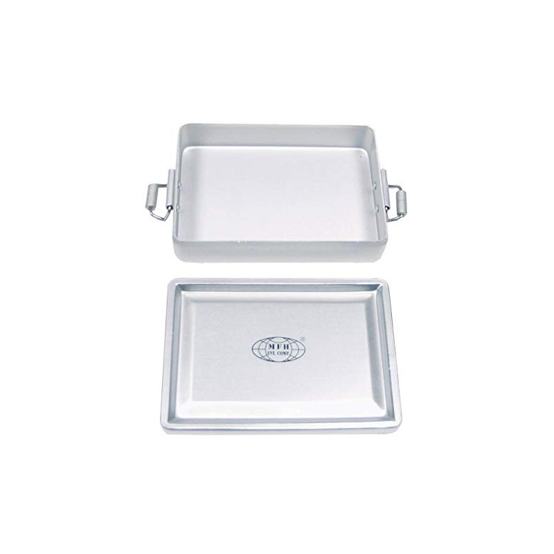 MFH Waterproof Aluminium Box, Silver, 13.3 x 9.2 x 3.4