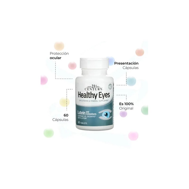Luteína Vitamina Ocular Tabletas 21st Century Sabor