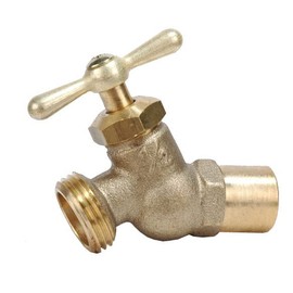 Plumb USA, 1/2 and 3/4 -Inch Irrigation Solder-on Hose Bibb, Brass Plumbing Fitting
