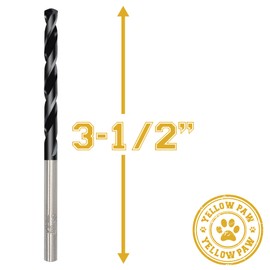 5/32 Inch Drill Bit (5 Pack) Industrial Grade M35 Cobalt Titanium Aluminum Nitrite - 5/32" Diameter & Total Length of 3-1/2" with Working Length of 2" Easily Drill Into Metal, Steel, & Aluminum