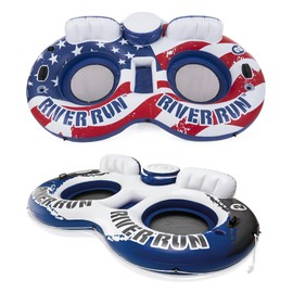 Intex American Flag 2 Person Float & River Run II 2 Person Float