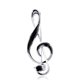 MECHOSEN PEARL Brooch Musical Note Cute Pin Badge Music Fashionable Musical Notation Enamel Corsage Christmas Gift White Day Return Gift Women's Men's Present Winter, Brass, See columns