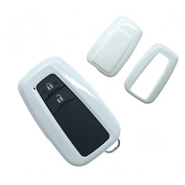 Nordecco ABS Glossy Key Fob Case Compatible with Toyo-ta CHR Camry Corol la RAV4 Highlander C-HR Prius Land Cruisr. Prado 2 3 4 Buttons Keyless Remote One Size