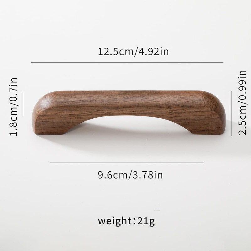 AENZOOY 6 Pack Walnut Wood 3.78 Inch (96 mm) Wood