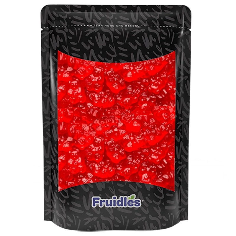Fruidles Wild Cherry Gummi Bears Candy, Fruit Flavors, Allergy Friendly,