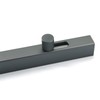 Grey Aluminium Alloy Solid Slide Latch Bolt Heavy Duty Thickened