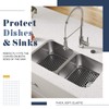 2PCS Kitchen Sink Mats, 12 * 14‘’ Silicone Sink Protectors
