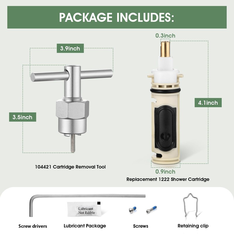 1222 replacement cartridge for One Handle Posi-Temp Shower Cartridge Replacement,Brass