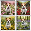 Jack Russell Dog Coaster Set. 4 different Jack Russell Terrier