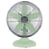 Good Housekeeping 92607 All-Metal 12" Retro Desk Office Table Fan