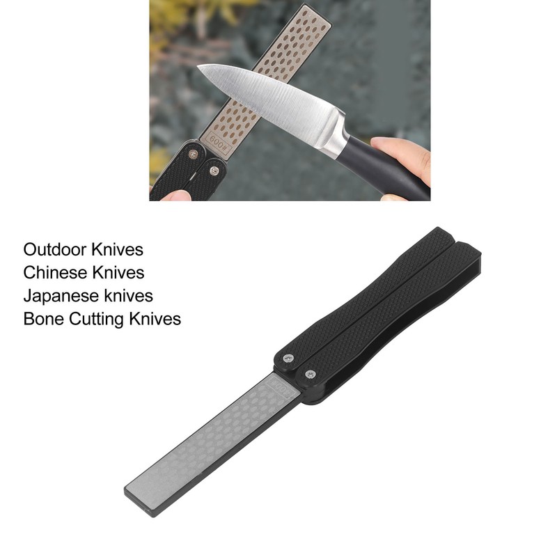 Knife Sharpener Foldable Fan Shaped Adamas Material Lightweight Portable Knife