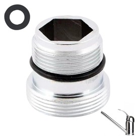 Tap Adapter M18.5 to M22, Thread Adapter for Male Thread M18 and M22, Male Thread Tap Adapter, Tap Adapter for Water Filter Tap, Aerator Connection for Kitchen Washroom Tap