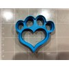 Heart Shape Dog Paw Cookie Cutter