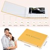 EclatView “MEMORIES” Video Greeting Book – Linen Hardcover with Gold