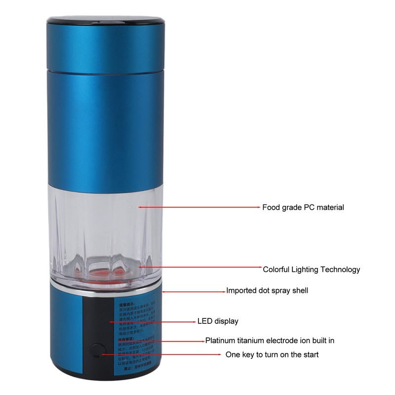Hydrogen Water Bottle 230ML 13520ppb High Concentration Intelligent Cleaning Thermostatic