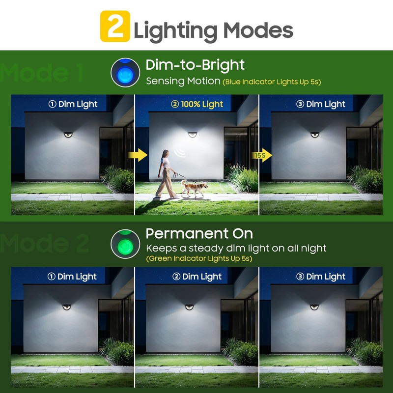 Solar Motion Sensor Lights Outdoor, 151 LED Super Bright Solar