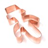 Small Simple Flower Pot Cactus Copper Cookie Cutter