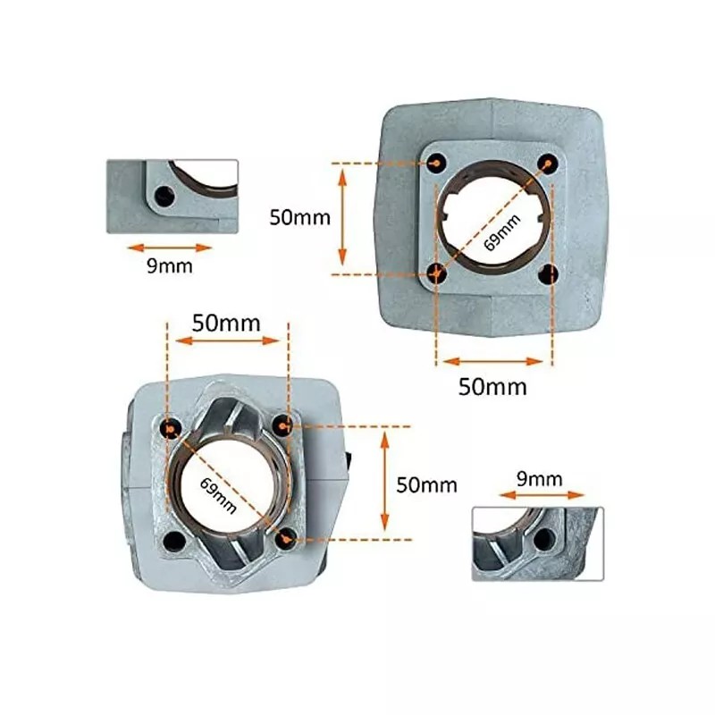 CDHPOWER High Compression Racing Head and Cylinder Set for LD100/YD100