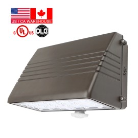 Wall Lights IP65 28W - 125W CCT & WATT Tunable Garden Outdoor Indoor Led Wall Lamps Full Cut off Wallpack With Photocell ETL ULColor: Black - FWP, Emitting Color: 3000K 4000K 5000K Tunable, Lamp Power(W): 125W/100W/75W/50W Tunable