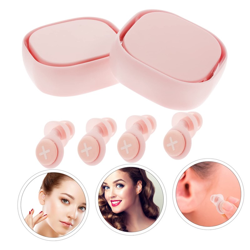 PACKOVE 2 Sets Noise Reducing Silicone for Sleeping and Studying