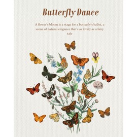 Miss Adola Aesthetic Canvas Tote Bag for Women - Colorful Butterfly Reusable Tote Shoulder Bag Cute Funny Casual Sturdy Cloth Cotton Bag for Vacation, Shopping, Grocery, Work, Gym