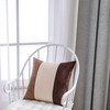 MIULEE Set of 2 Voile Curtains, Two-Tone Curtains with Eyelets,