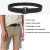 Web Belt for Men 2Pcs 51.18inch Casual Canvas Belt with